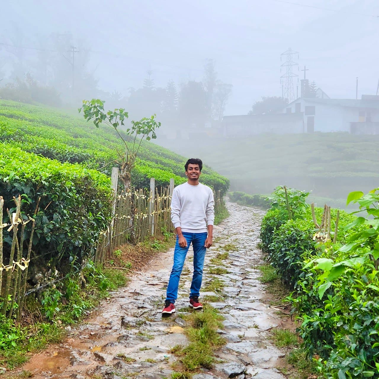 Photo of me in Tea Plantation in Munnar, Kerala